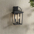 Millennium Lighting 66202-PBK Powder Coated Black Strathden 17'' High 2-light Outdoor Lantern Image 4