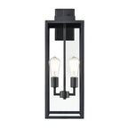Millennium Lighting 60092-PBK Powder Coated Black 2-light Outdoor Wall Sconce - Powder Coated Black Image 1