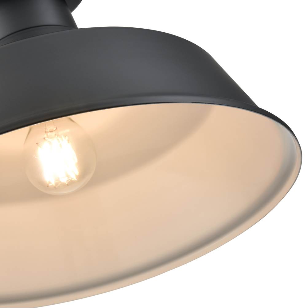 Millennium Lighting RCLWF14-SB Satin Black Classic Warehouse Shade Image 5