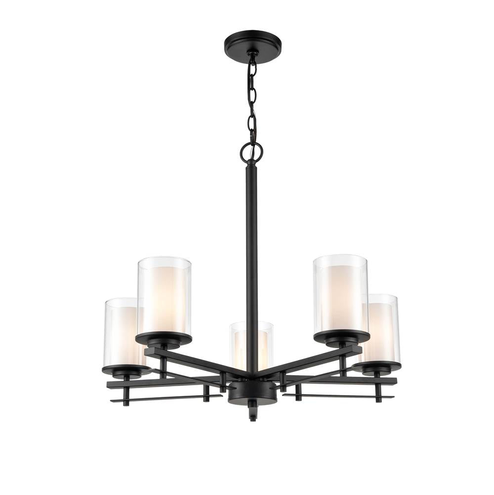 Millennium Lighting 5515-MB Matte Black Chandelier Ceiling Light Image 4