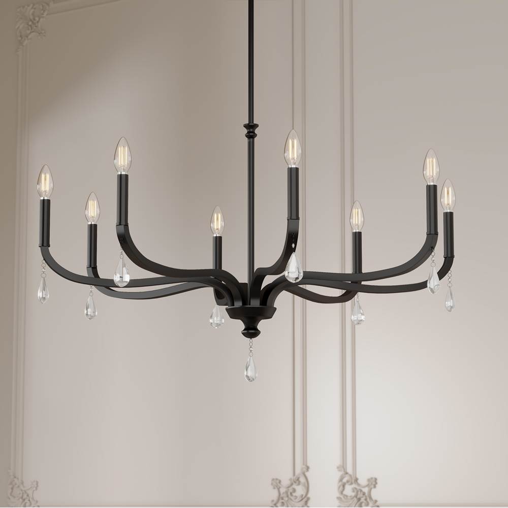 Millennium Lighting 220108-MB Matte Black Viremont 36'' Wide 8-light Chandelier Image 4