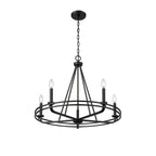 Millennium Lighting 21605-MB Matte Black Jody 26.5'' Wide 5-light Chandelier - Matte Black Image 1
