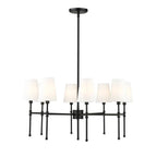 Millennium Lighting Adorra 30'' Wide 8-light Chandelier - Matte Black