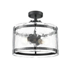Millennium Lighting 47002-MB Matte Black Bennetti 14.5'' Wide 2-light Semi Flush - Matte Black Image 1