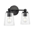 Millennium Lighting 22002-MB Matte Black Lauryn 13.5'' Wide 2-light Vanity - Matte Black Image 1