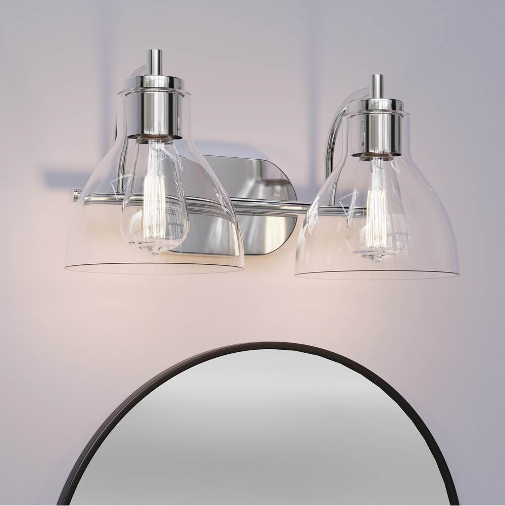 Millennium Lighting 6202-CH Chrome Knightsdale 17.5'' 2-light Vanity - Chrome Image 4
