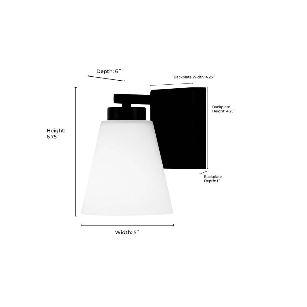 Millennium Lighting 64001WG-MG Modern Gold Strayhan 6.75'' High 1-light Wall Sconce Image 2