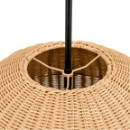 Millennium Lighting 9025-NAT Matte Black Elise 22'' Wide 3-light Pendant - Matte Black Image 6
