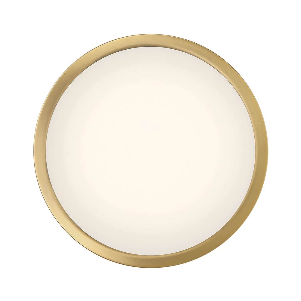 Millennium Lighting 401001-VB Vintage Brass Soltra 13'' Wide Led Flush Mount Image 6
