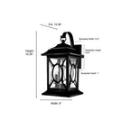 Millennium Lighting 85102-PBK Powder Coated Black Outdoor Wall Sconce Image 2