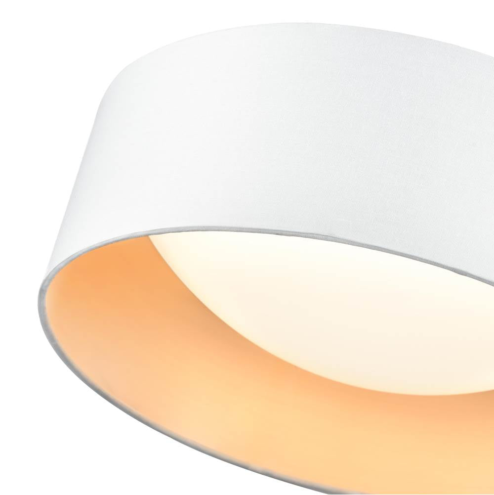 Millennium Lighting 4521-WH White Rosata 12.5'' Wide Led Flushmount Light - White Image 3