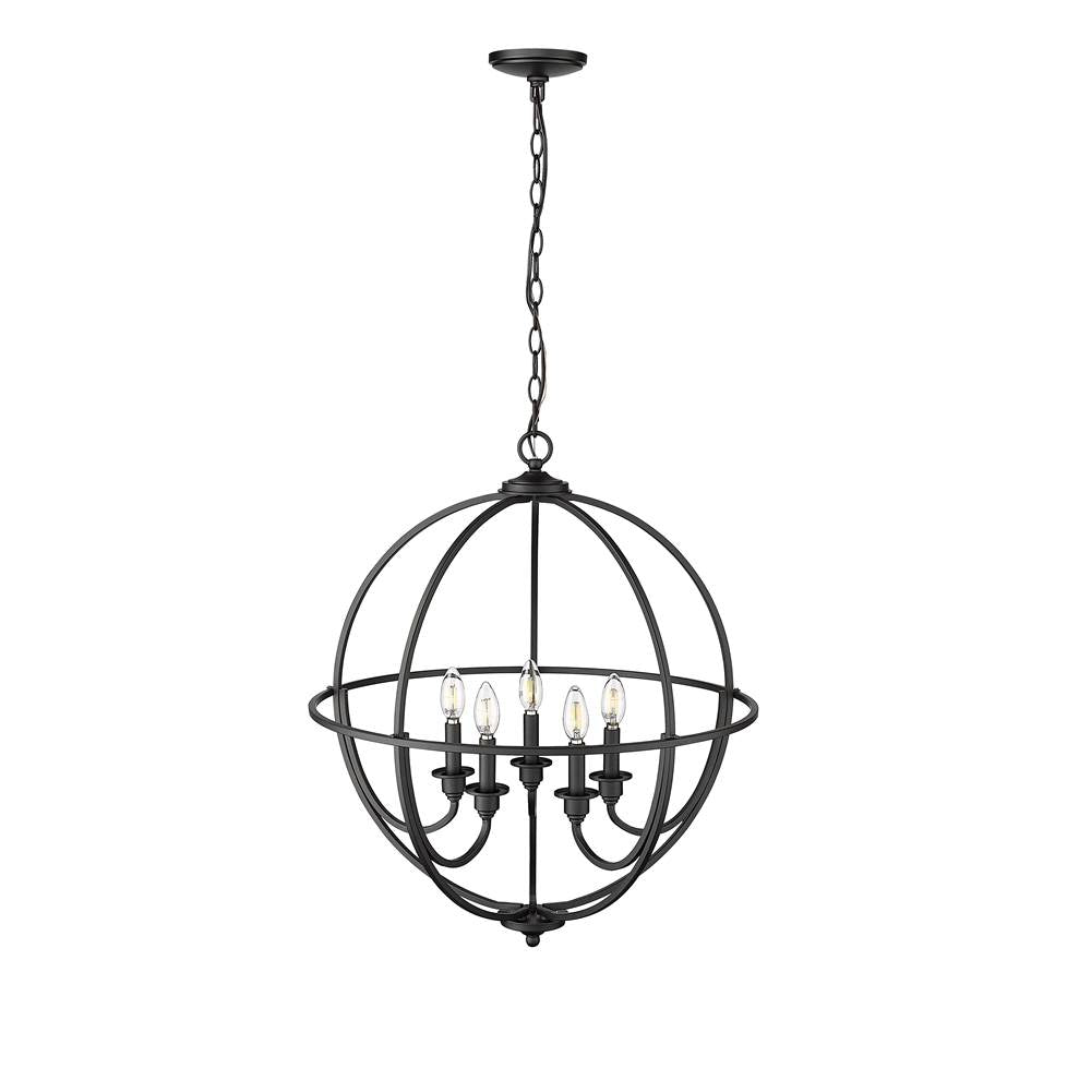 Millennium Lighting 12305-MB Matte Black Chandelier Ceiling Light Image 4