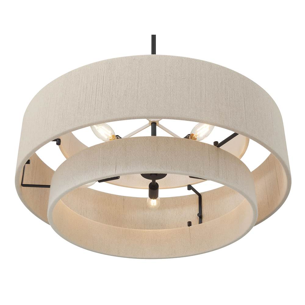 Millennium Lighting 208105-MB Matte Black Helbert 24'' Wide 5-light Pendant Image 7