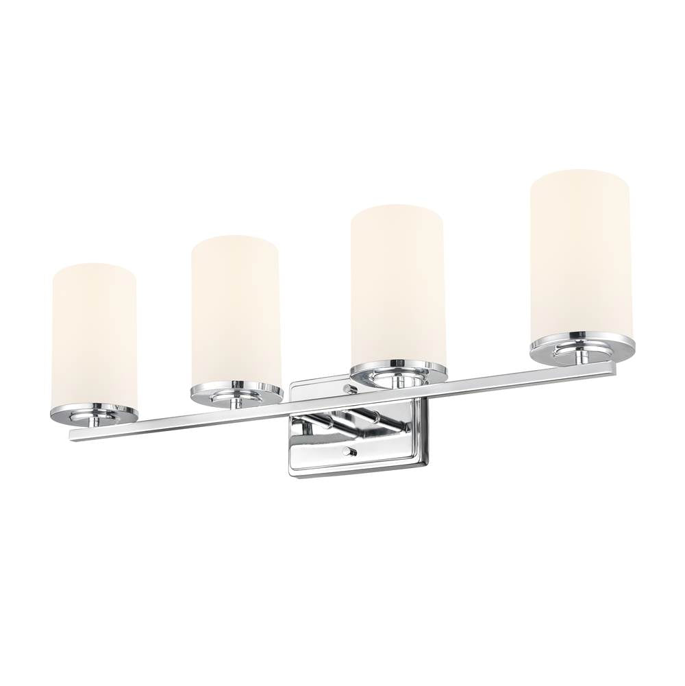 Millennium Lighting 2704WG-CH Chrome Verlana 27.75'' 4-light Vanity - Chrome Image 5