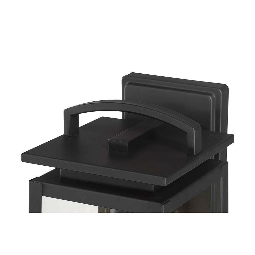 Millennium Lighting 66001-PBK Powder Coated Black Kendrix 14'' High 1-light Outdoor Lantern Image 6