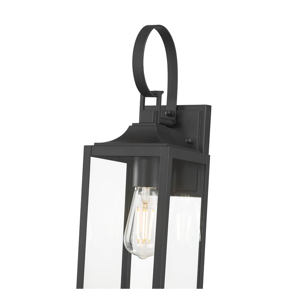 Millennium Lighting 402001-PBK Powder Coated Black Halston 16.75'' High 1-light Outdoor Lantern Image 5