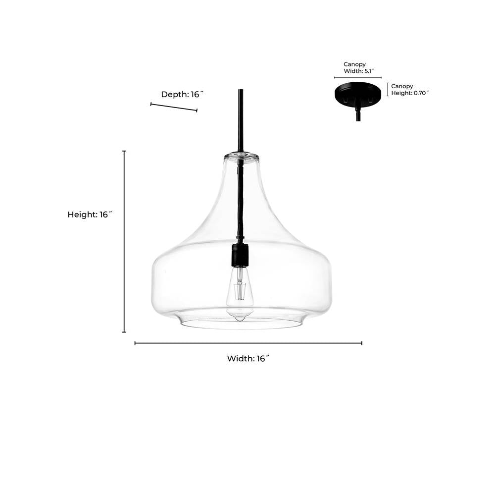 Millennium Lighting 20301-MB Matte Black Pendant Light Image 3