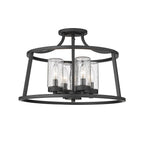 Millennium Lighting 4184-MB Matte Black Semi-flush Ceiling Mount Image 2