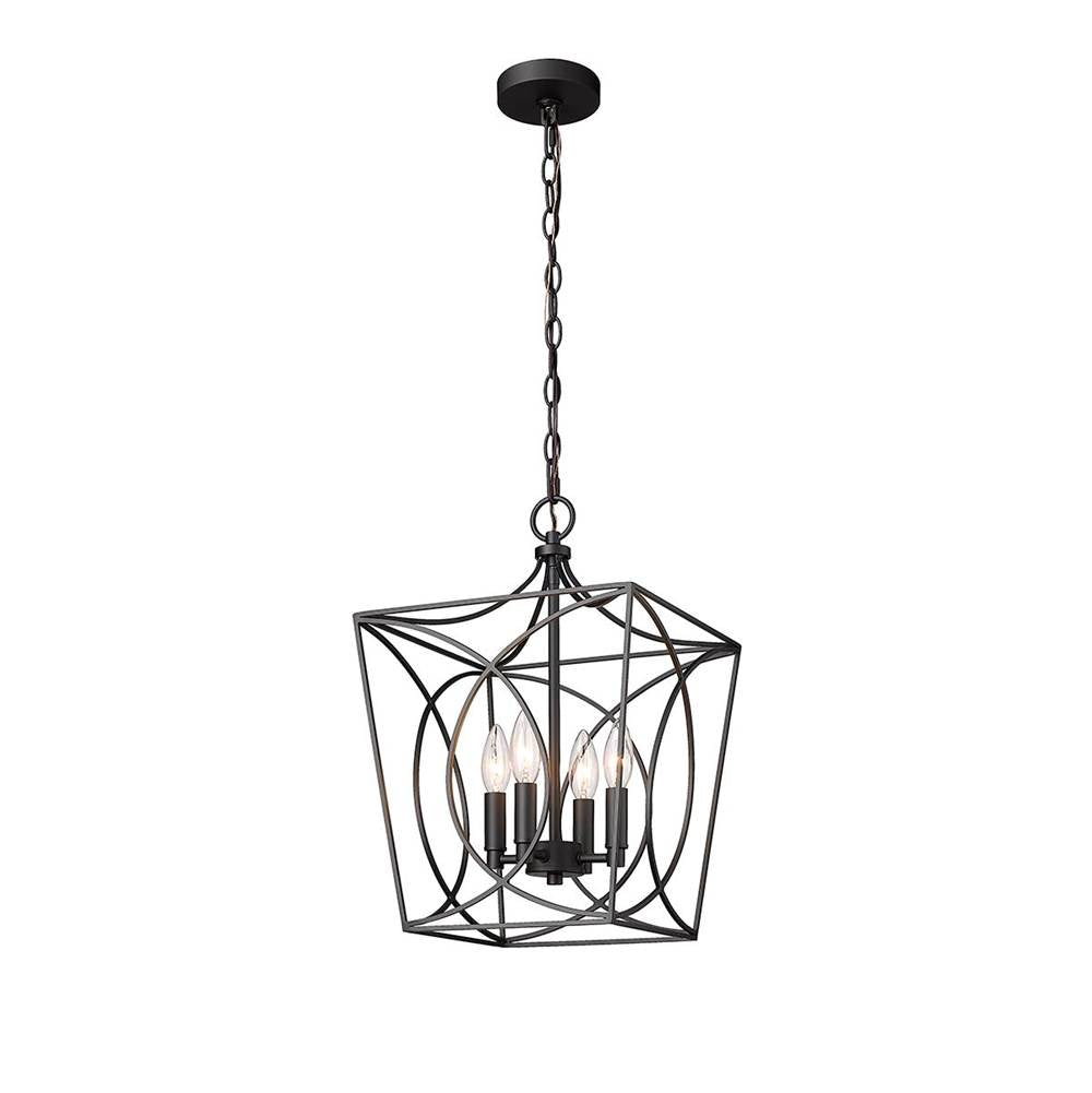 Millennium Lighting 4001-MB Matte Black Pendant Light Image 1