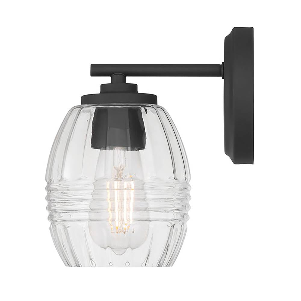 Millennium Lighting 9991-MB Matte Black Miravelle 8.75'' High 1-light Wall Sconce Image 7