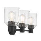 Millennium Lighting 202103-MB Matte Black Vessair 22.5'' Wide 3-light Vanity Image 7