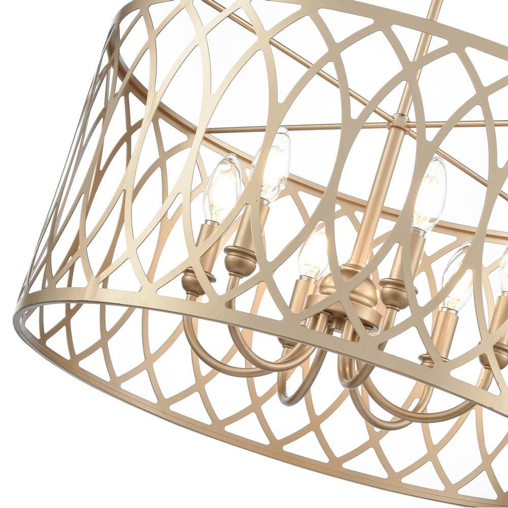 Millennium Lighting 42106-PMG Painted Modern Gold Arelyn 23'' Wide 6-light Pendant - Painted Modern Gold Image 5