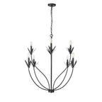 Millennium Lighting 12708-MB Matte Black Chandelier Ceiling Light Image 1