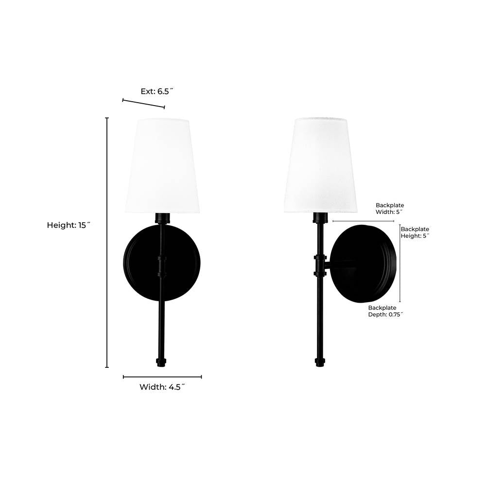 Millennium Lighting 16201-VB Vintage Brass Adorra 15'' High 1-light Wall Sconce - Vintage Brass Image 2