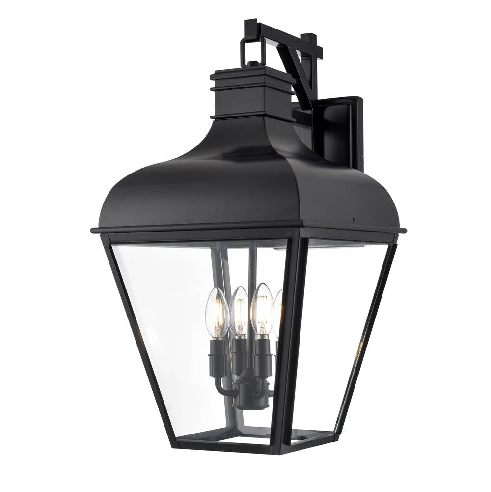 Millennium Lighting 43104-MB Matte Black Edenton 24.5'' High 4-light Outdoor Wall Sconce - Matte Black Image 1