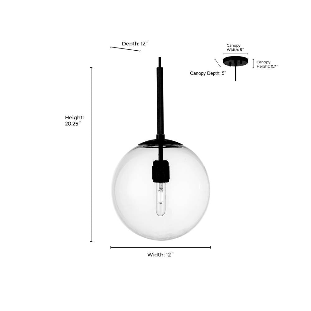 Millennium Lighting 25401-VB Vintage Brass Kairo 12'' Wide 1-light Pendant - Vintage Brass Image 3