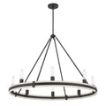 Millennium Lighting 207108-MB Matte Black Rovessa 39'' Wide 8-light Chandelier Image 1