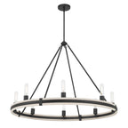 Millennium Lighting 207108-MB Matte Black Rovessa 39'' Wide 8-light Chandelier Image 1