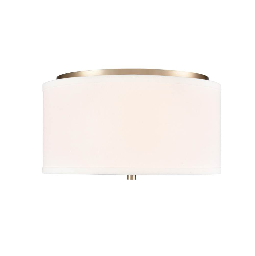 Millennium Lighting Guyten 13'' Wide 2-light Flushmount - Brushed Nickel