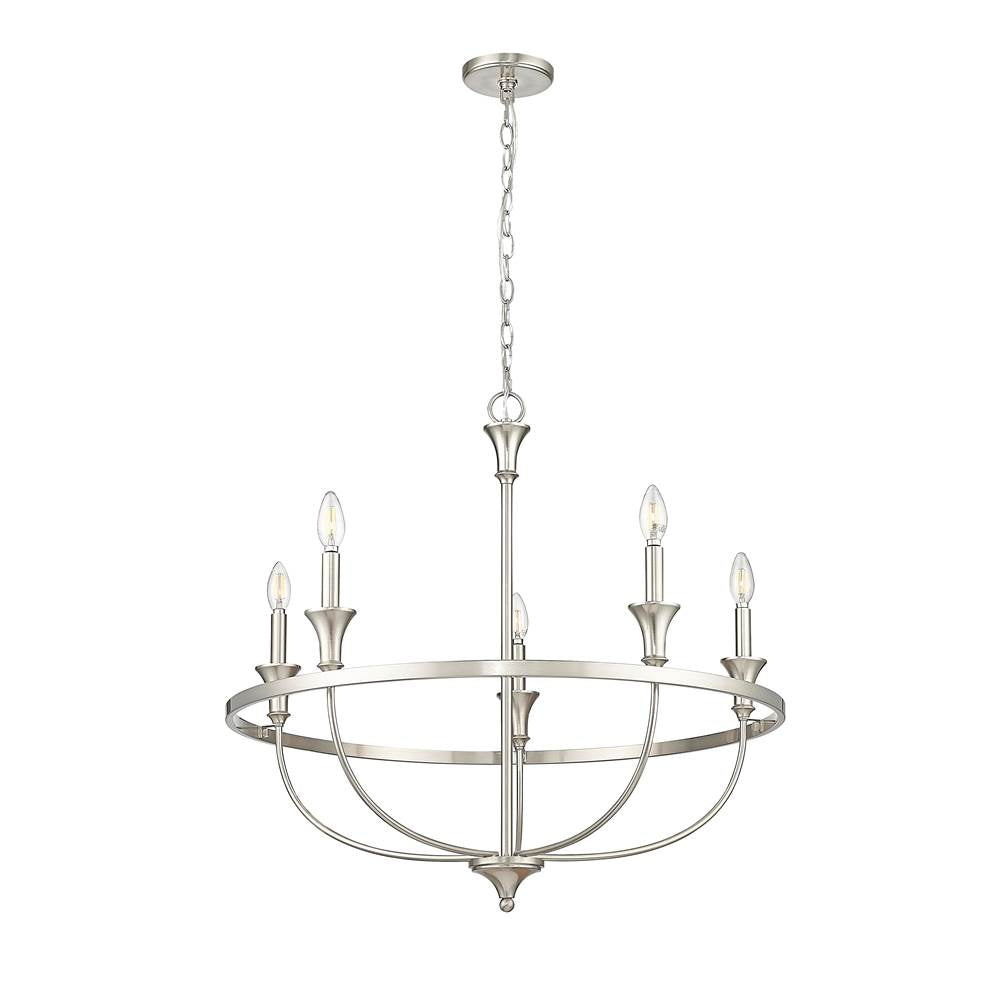 Millennium Lighting 28005-BN Brushed Nickel Chandelier Ceiling Light Image 5