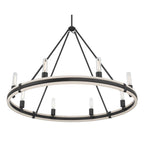 Millennium Lighting 207108-MB Matte Black Rovessa 39'' Wide 8-light Chandelier Image 7