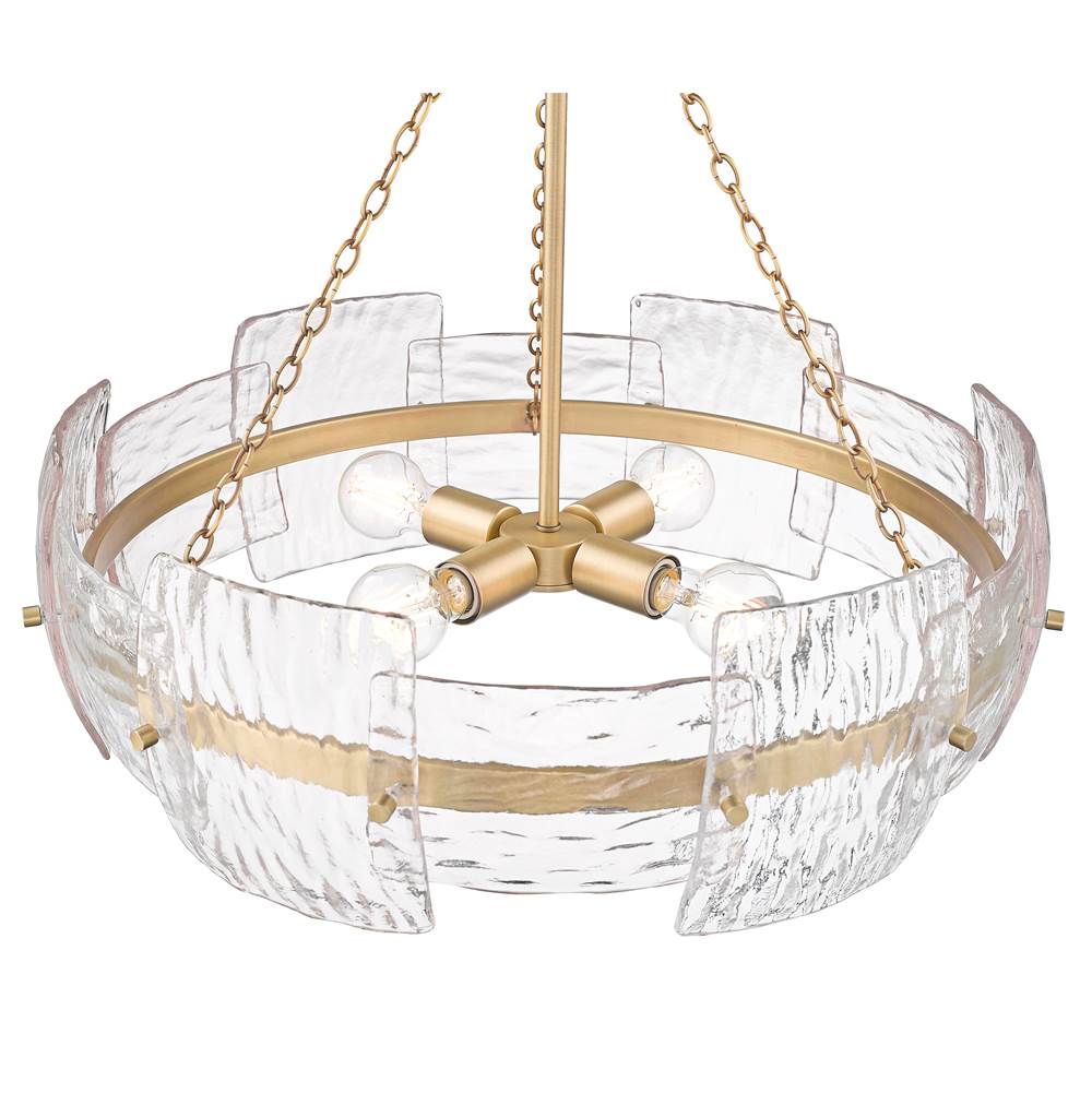 Millennium Lighting 199904-VB Vintage Brass Sinclara 24.75'' Wide 4-light Pendant - Vintage Brass Image 6