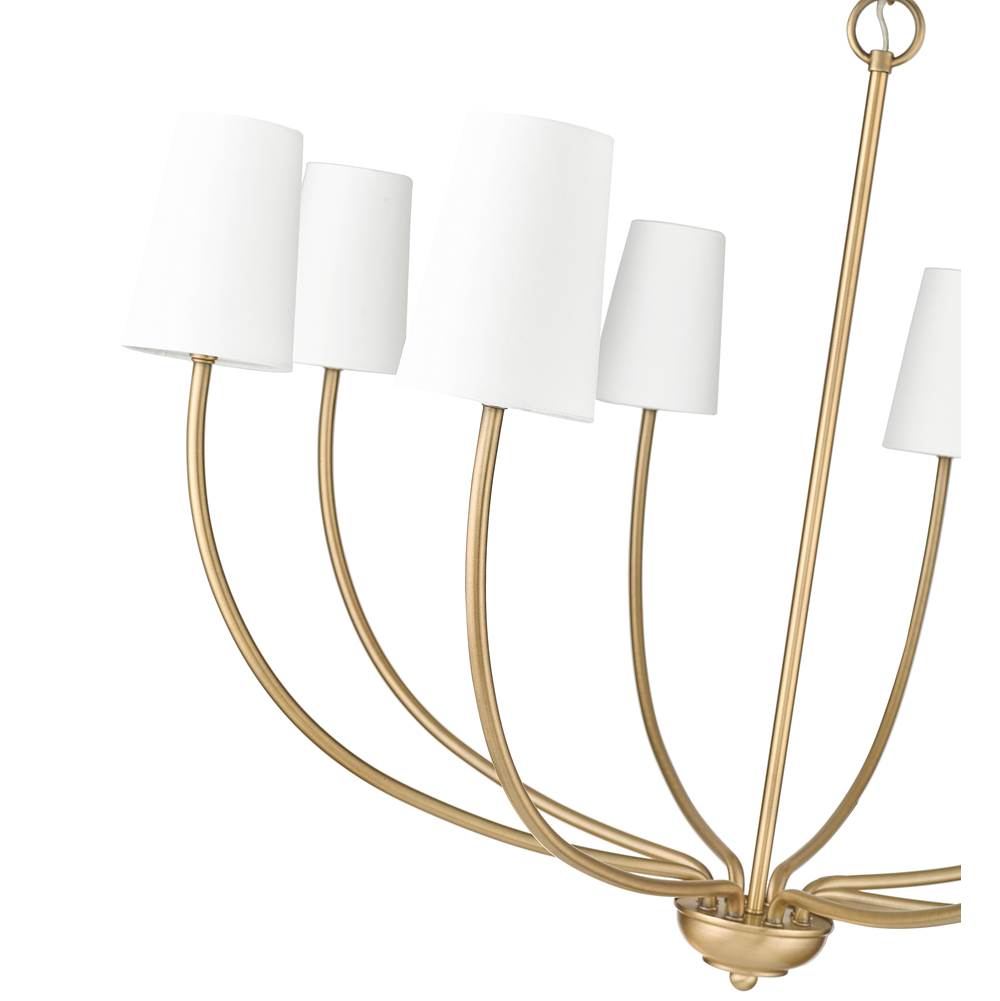 Millennium Lighting 29908-VB Vintage Brass Chandelier Ceiling Light Image 4