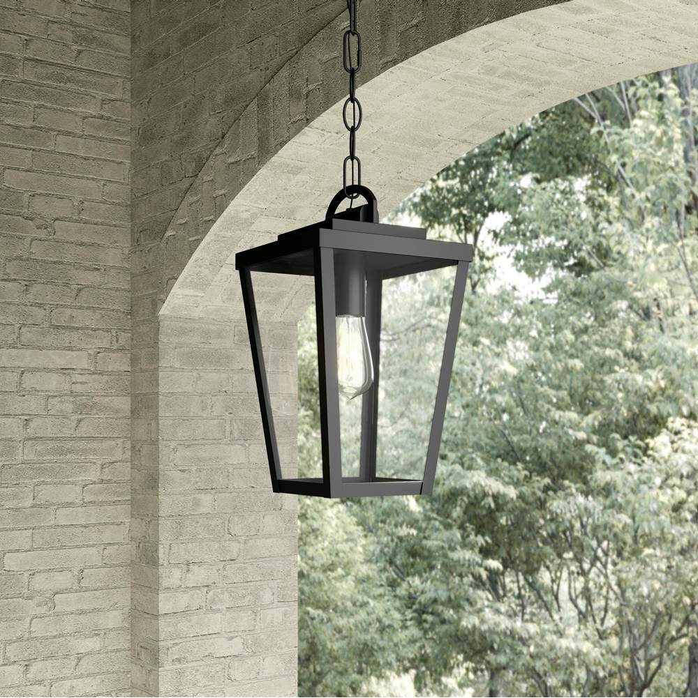 Millennium Lighting 68301-PBK Powder Coated Black Brenwick 8'' Wide 1-light Outdoor Hanging Pendant Image 4