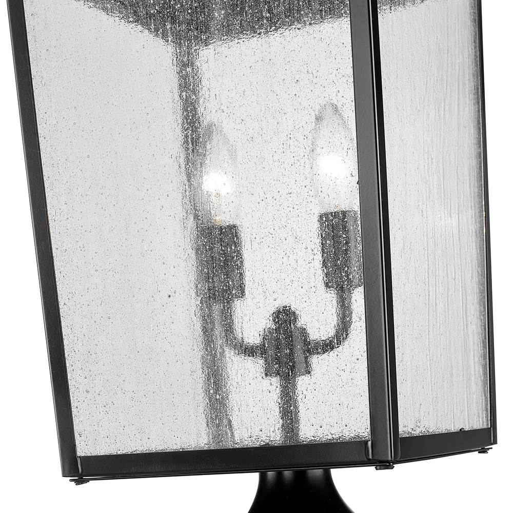Millennium Lighting 42654-PBK Powder Coated Black Outdoor Post Lantern Image 2