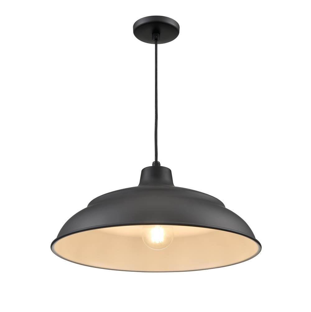Millennium Lighting RALWHC20-SB Satin Black Cord Hung Aluminum Warehouse Image 5