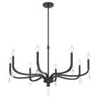 Millennium Lighting 220108-MB Matte Black Viremont 36'' Wide 8-light Chandelier Image 1