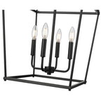 Millennium Lighting 19004-MB Matte Black Nellita 16'' Wide 4-light Pendant - Matte Black Image 5