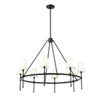 Millennium Lighting 16608-MB Matte Black Adorra 40'' Wide 8-light Chandelier - Matte Black Image 1