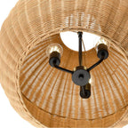 Millennium Lighting 9025-NAT Matte Black Elise 22'' Wide 3-light Pendant - Matte Black Image 7