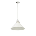 Millennium Lighting 20901-PN/MW Polished Nickel,Matte White Pendant Light Image 5