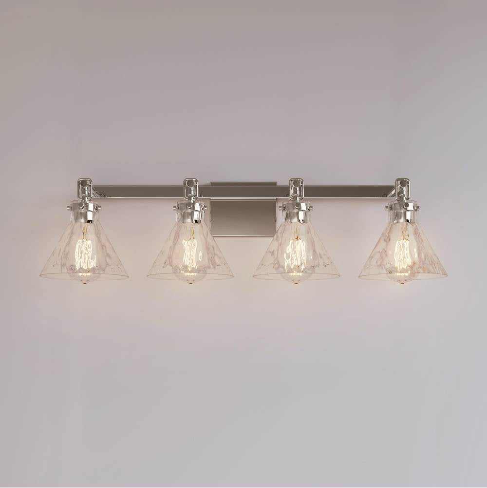 Millennium Lighting 20004-PN Polished Nickel Barlon 34.75'' 4-light Vanity - Polished Nickel Image 5
