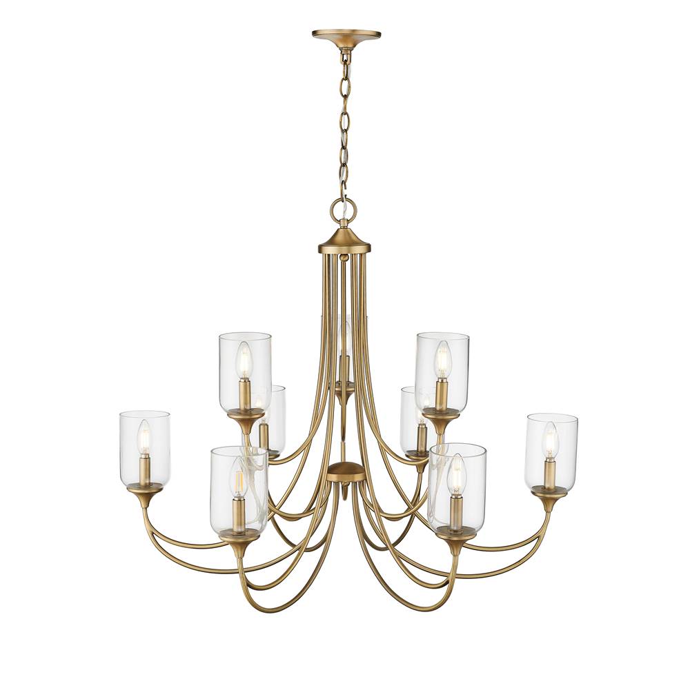 Millennium Lighting 22409-VB Vintage Brass Chandelier Ceiling Light Image 4