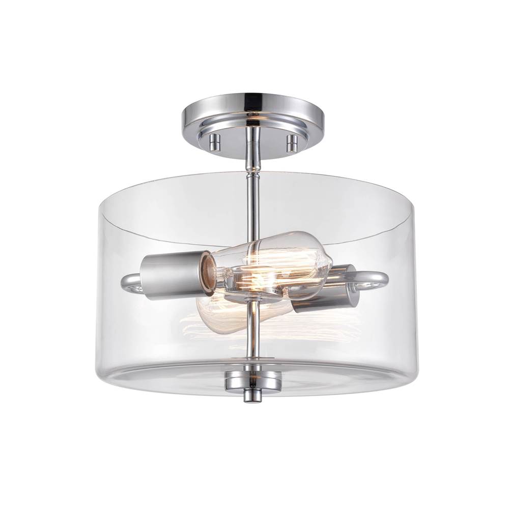 Millennium Lighting 2710-CH Chrome Semi-flush Ceiling Mount Image 3