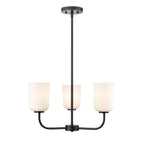 Millennium Lighting Laphia 21'' Wide 3-light Chandelier - Brushed Nickel