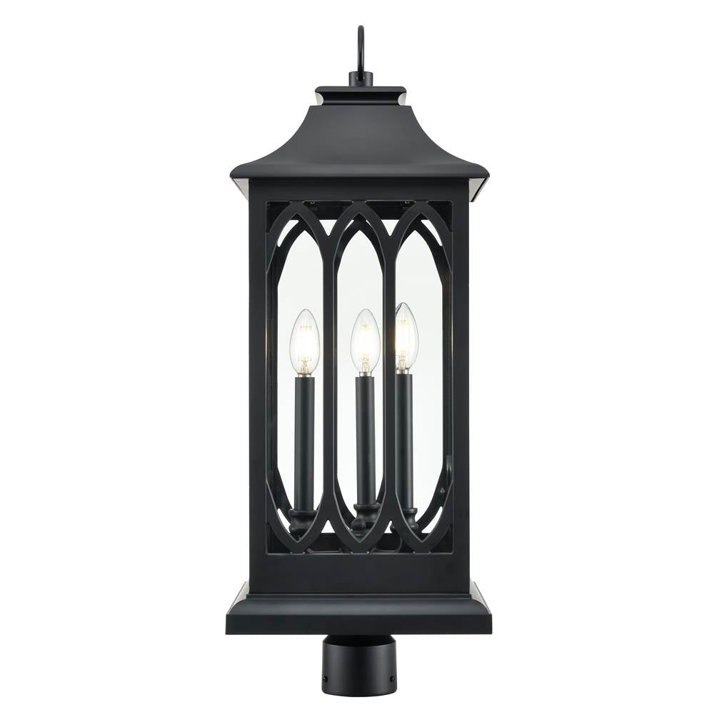 Millennium Lighting 88105-PBK Powder Coated Black Outdoor Post Lantern Image 4